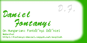 daniel fontanyi business card